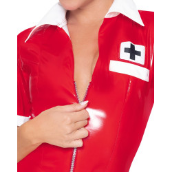 Black Level Tenue Infirmière Vinyl Nurse Rouge